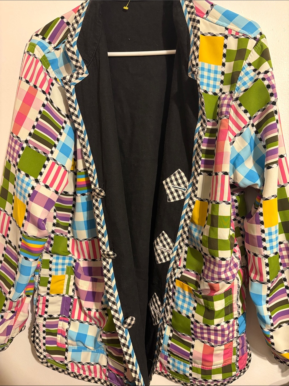 Multi-Color Patchwork Pattern Women's Jacket